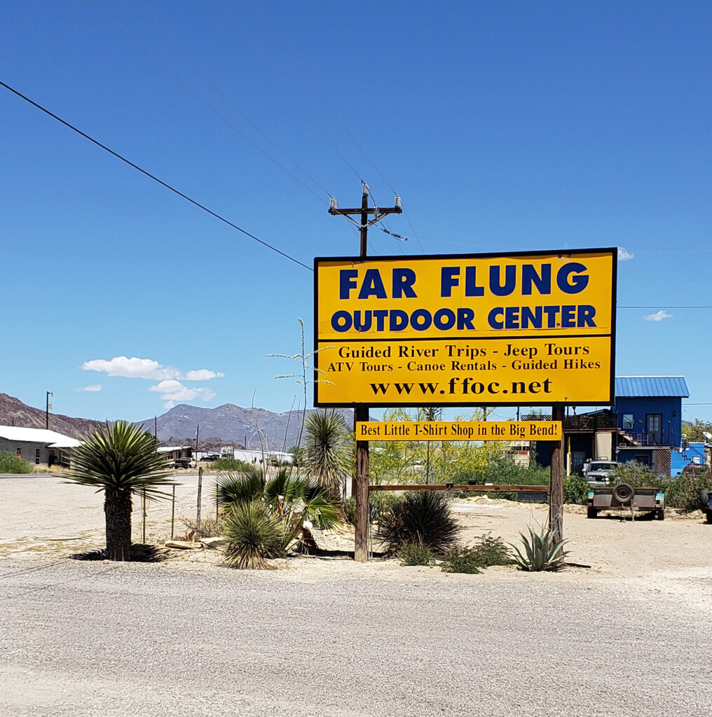 Far Flung Outdoor Center. Terligua, Texas