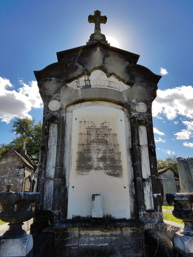 Grave-site at Metairie Cemetery