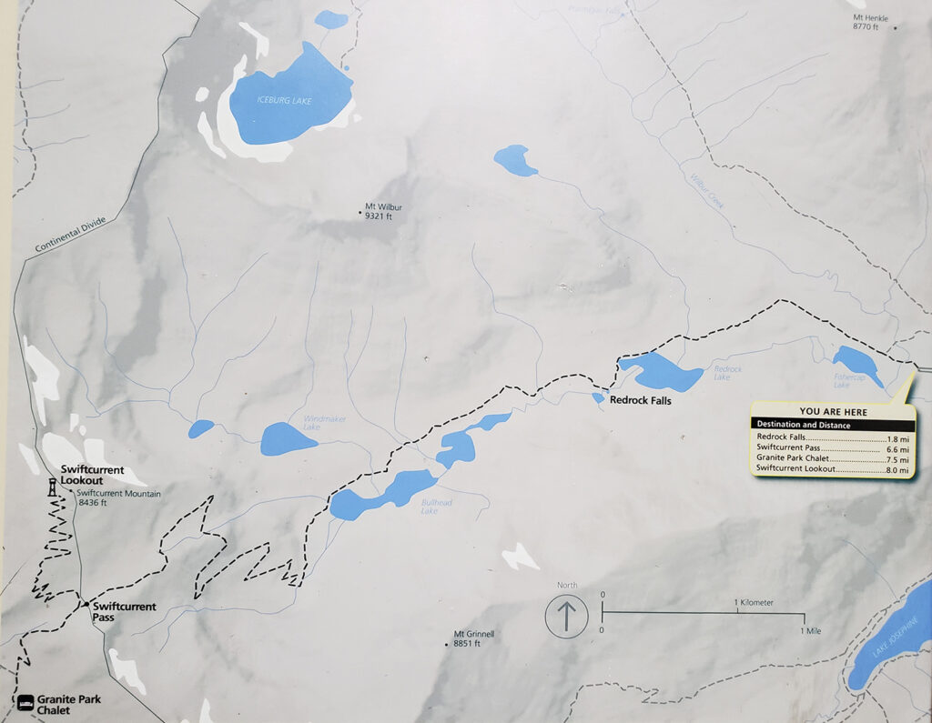 Swiftcurrent Trail Map